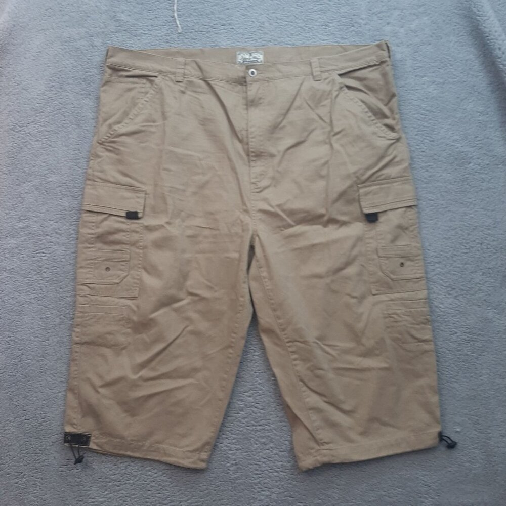 Liberty Blues Jean Khaki Cargo Shorts Mens Big Tall 50 Cotton